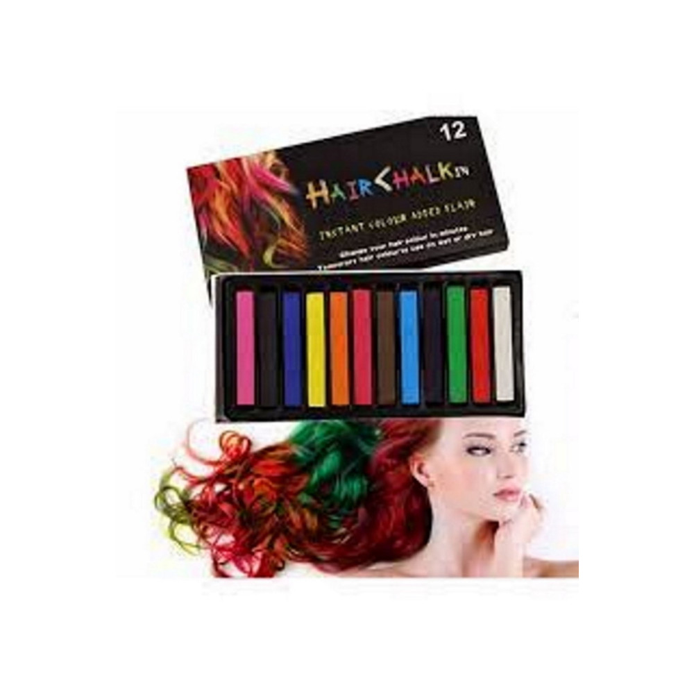 Hair Chalk 12 Li Saç Tebeşiri Renkli Saç Boyası Tebeşiri Geçici Tebeşir Seti Saç Boyası Fiyatı