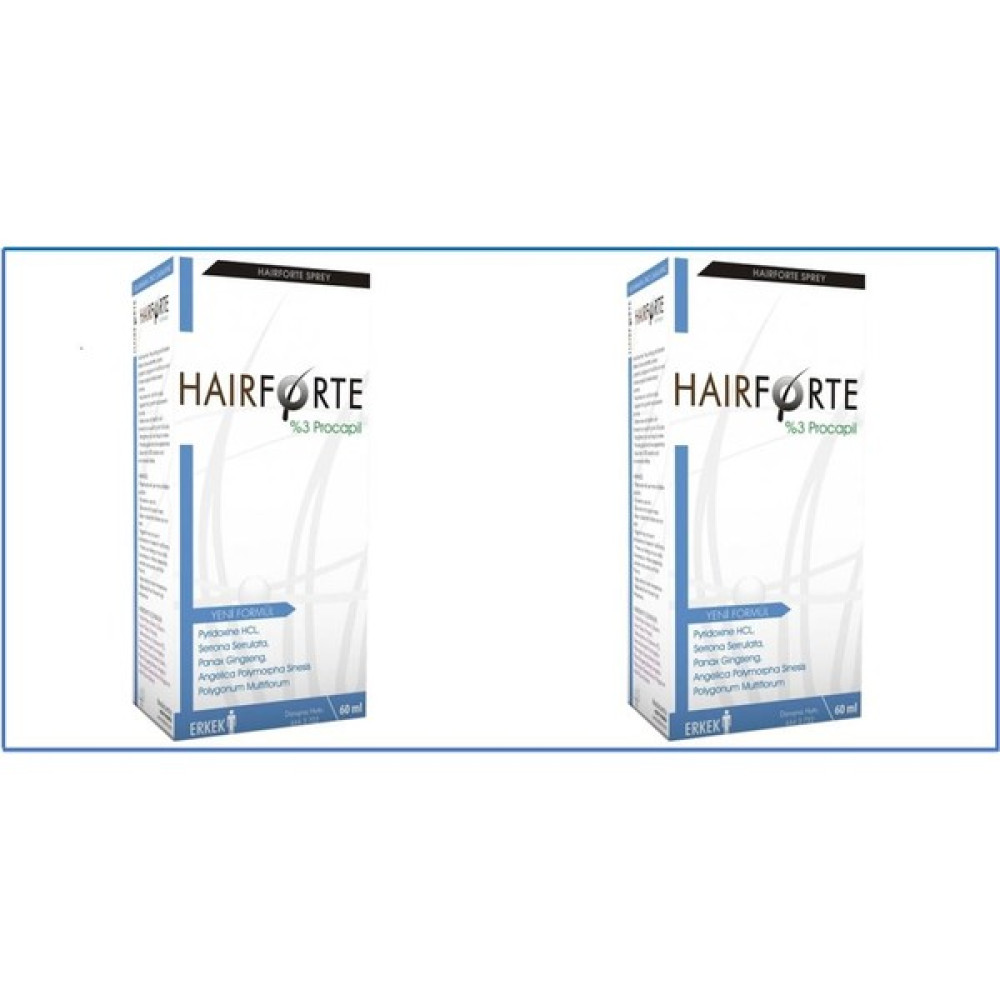 Hairforte Erkek Sprey 60 Ml - 2 Adet - 1 Oto Boyaları Fiyatı