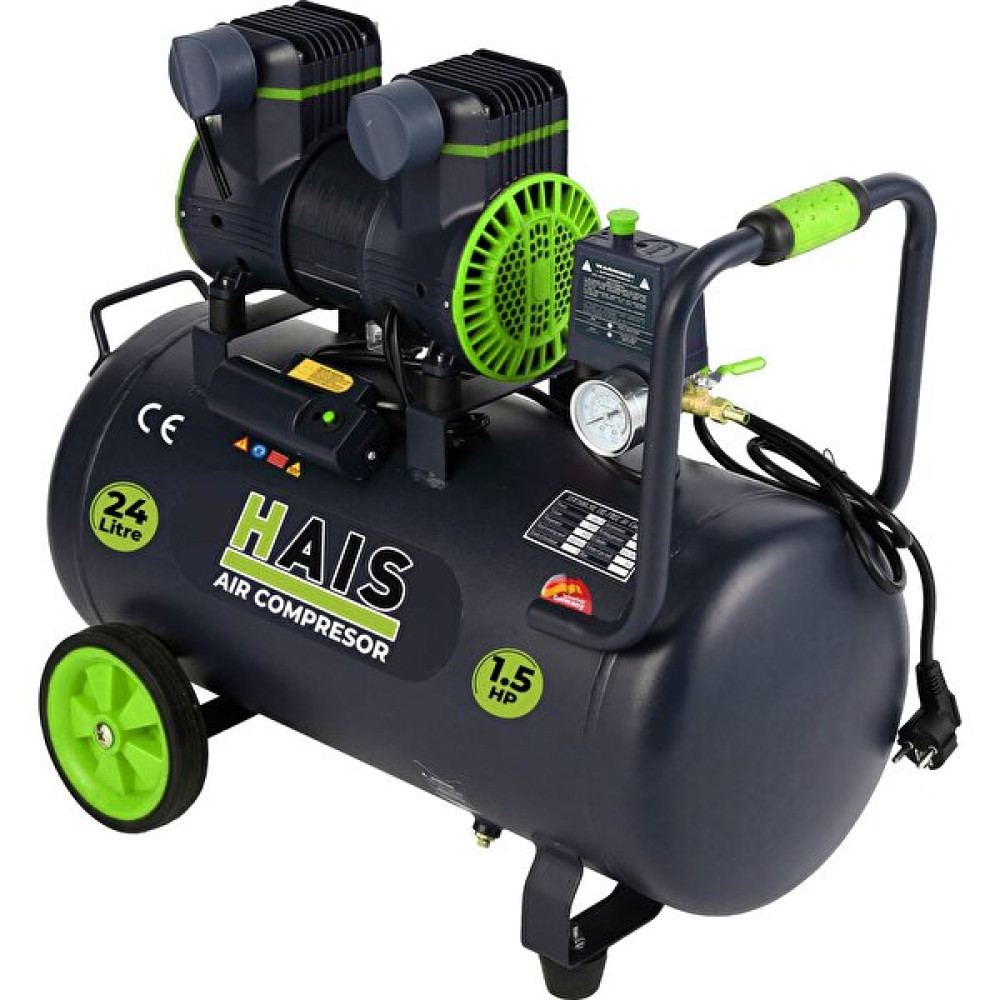 Hais 24 Litre Sessiz Yağsız Hava Kompresörü 1,5 Hp Hava Kompresörü Fiyatı