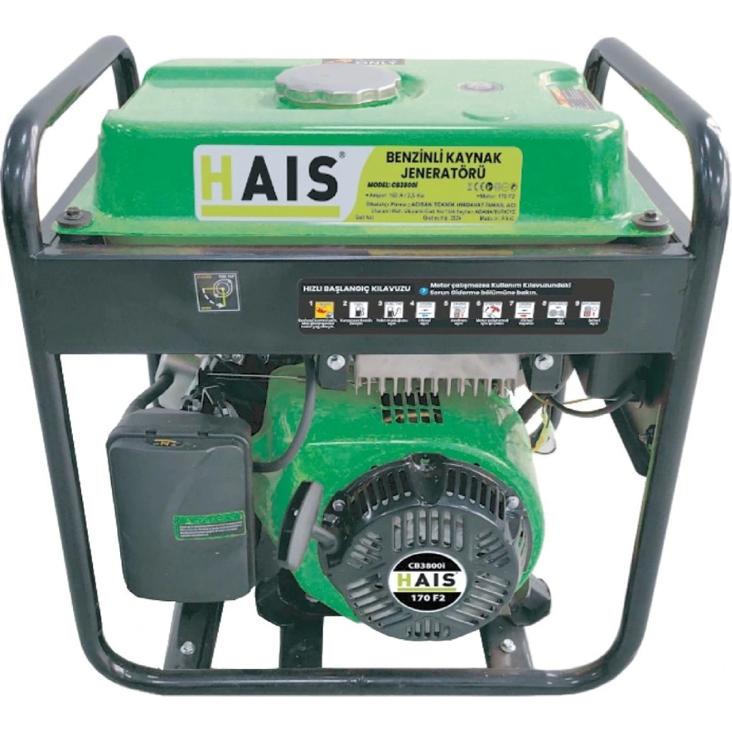 Hais 2,5 Kw Benzinli Kaynak Jeneratörü CB3800I Jeneratörler Fiyatı