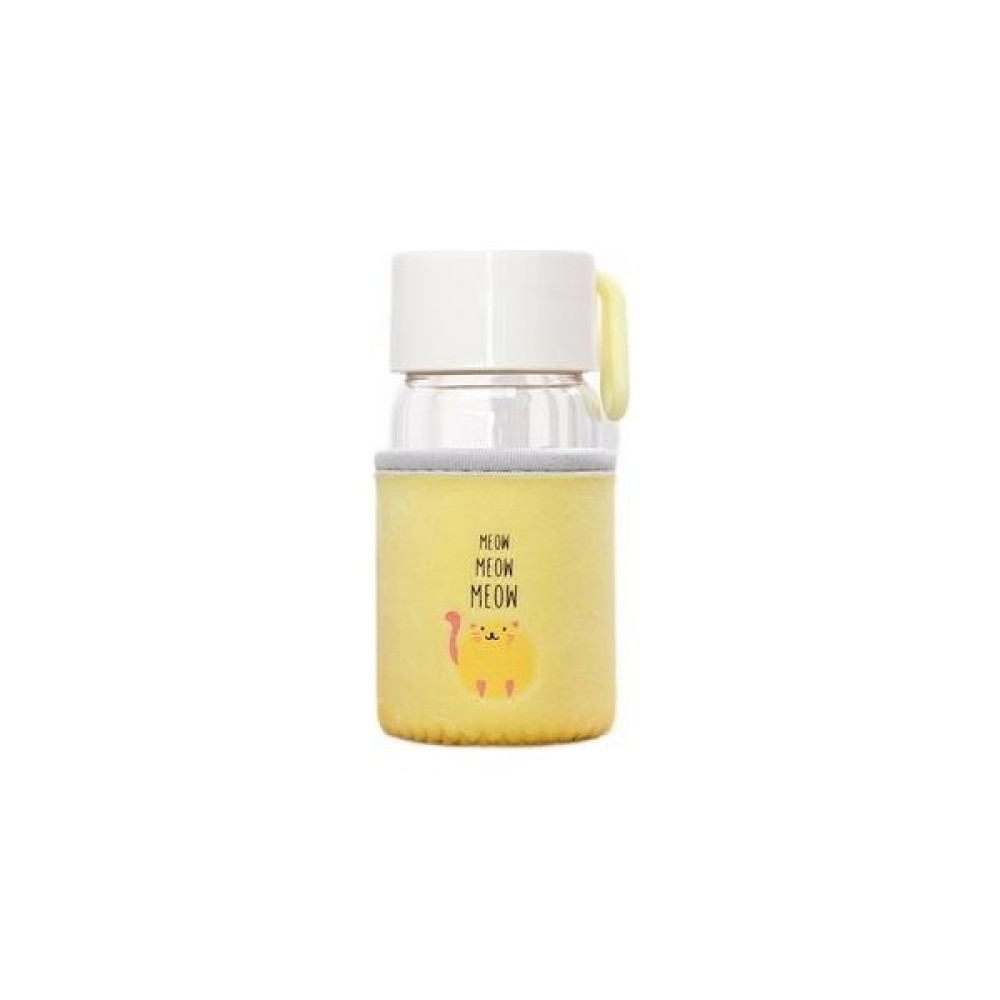 Haitn 250ML Cam Fincan Yaratıcı Sevimli Su Bardağı Öğrenci Cam Su Bardağı (Yurt Dışından) - Sarı Suluk Fiyatı