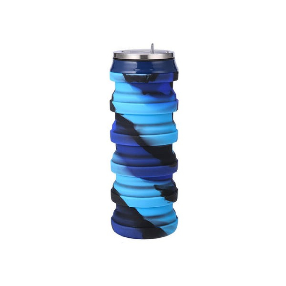 Haitn 480ML Platin Sınıfı Silikon Katlanır Suluk (Yurt Dışından) - Mavi Suluk Fiyatı