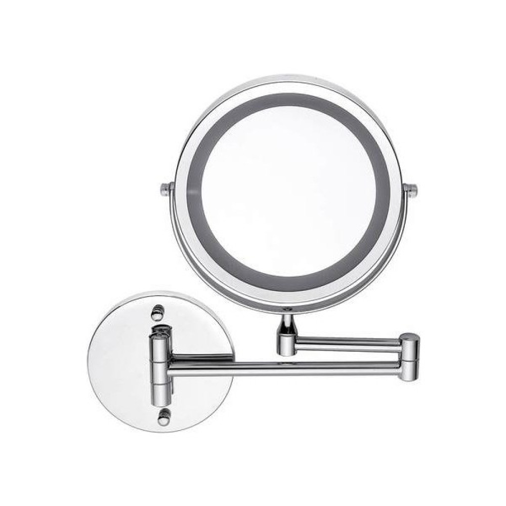 Haitn 7 '' Makyaj Vanity Ayna Işık LED ile 5x Büyütme Monte Teleskopik Büyütme 2 Yüz Banyo Duvar Kozmetik Ayna | Banyo Aynaları (Yurt Dışından) Banyo Aynası Fiyatı