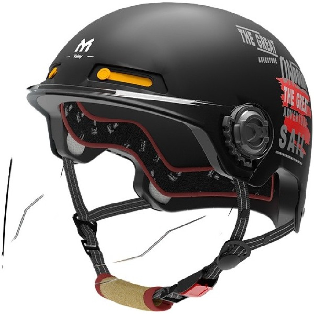Haiyue Retro Harley Yarım Kask 3c Hafif Motosiklet Kaskı (Yurt Dışından) - Standart - Siyah Motorsiklet Kaskları Fiyatı