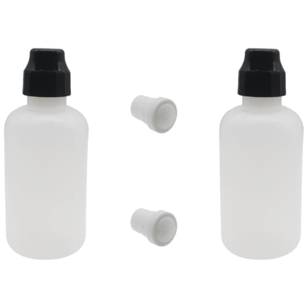 HAJXZH 2 PCS Marker Bottle 2 Ounces Plastic Paint Daubers Empty Paint Squeeze Bottles with Dauber Tip for Graffiti Art