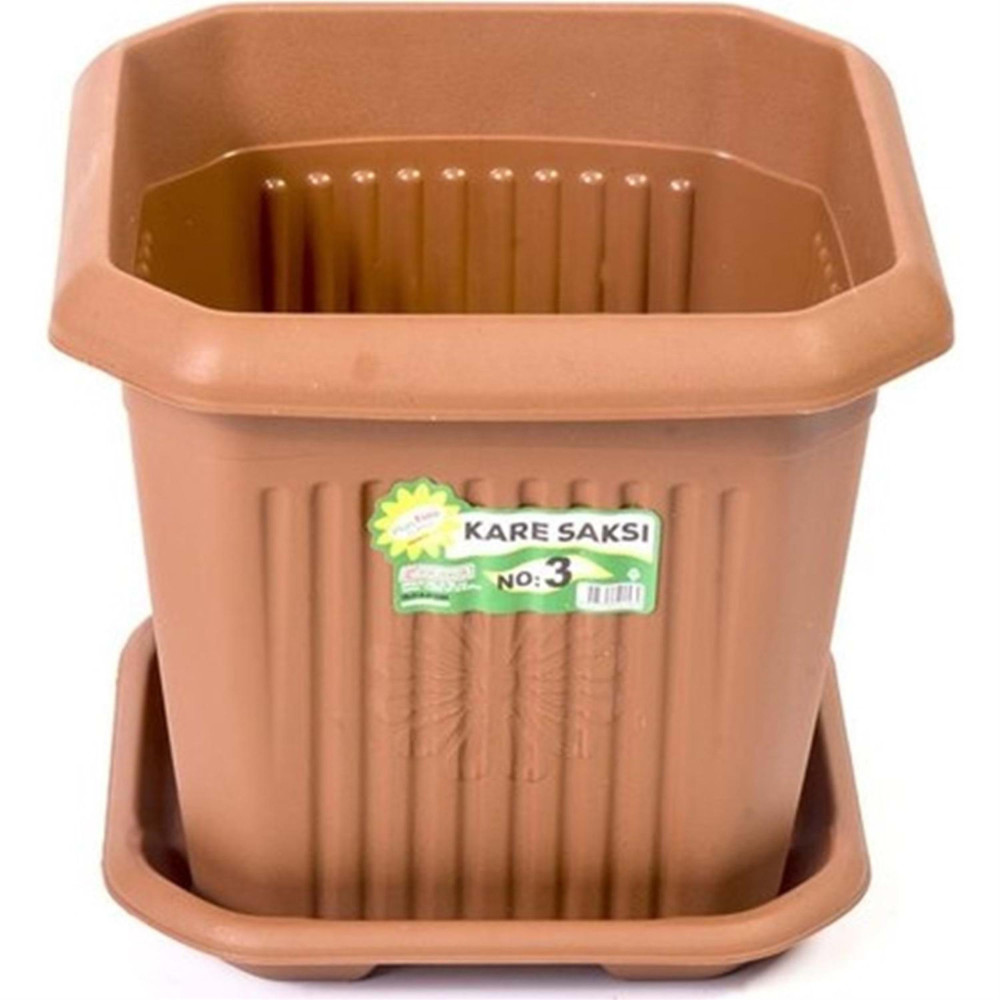 HAK 2,5 Litre Kare Saksı (0040-01-266-99-502480) Oto, Bahçe, Yapı Market Fiyatı