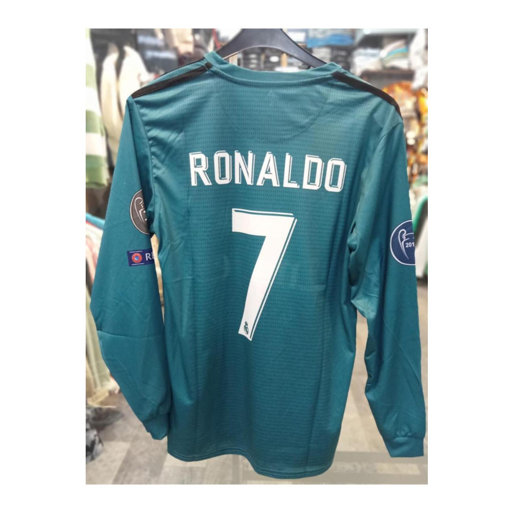 HAKAN SPOR Real Madrid Cristiano Ronaldo 2017 / 2018 Deplasman Forması Ronaldo Mavi L Beden Bayan T-shirt Fiyatı