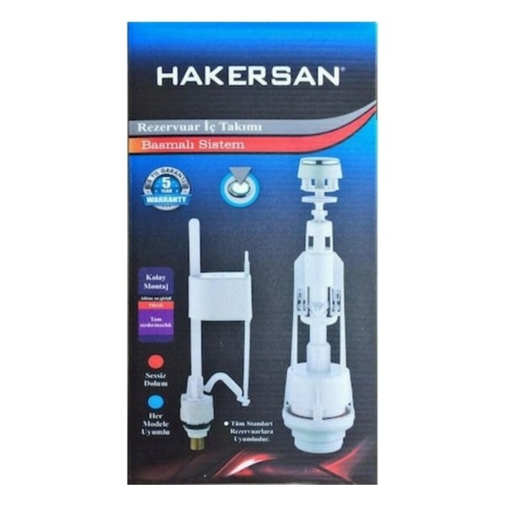 Hakersan Fnc Fnc Hakersan Klozet Rezervuar Iç Takımı Basmalı Nalburiye & Hırdavat Fiyatı