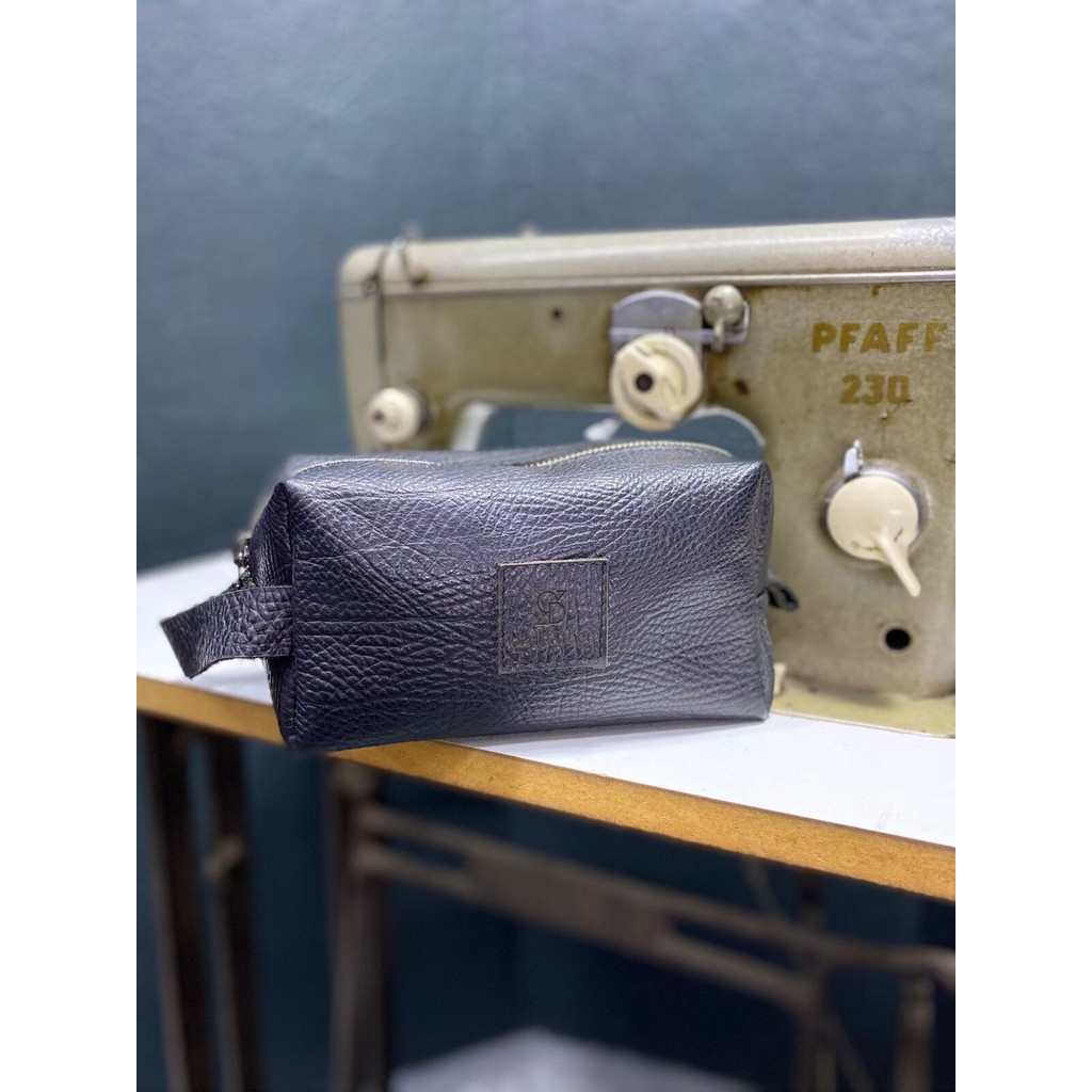Hakiki Crazy Deri Unisex Seyahat Çantası, Dopp Kitt,traşlık,el Çantası Siyah Küçük Boy Unisex Diğer Fiyatı