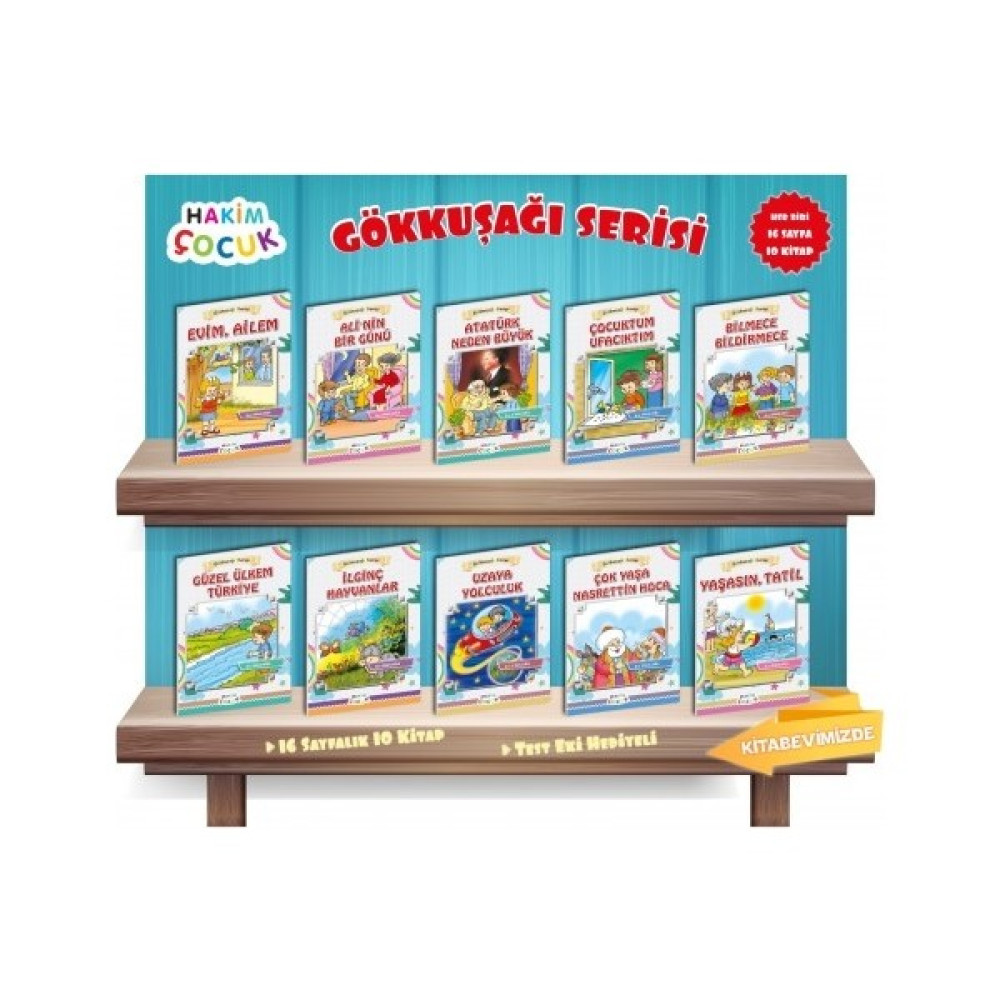 Hakim Çocuk 1 Snf Gökkuşağı Serisi 16 Sayfa 10 Kitap - set Çocuk Oyuncağı Fiyatı