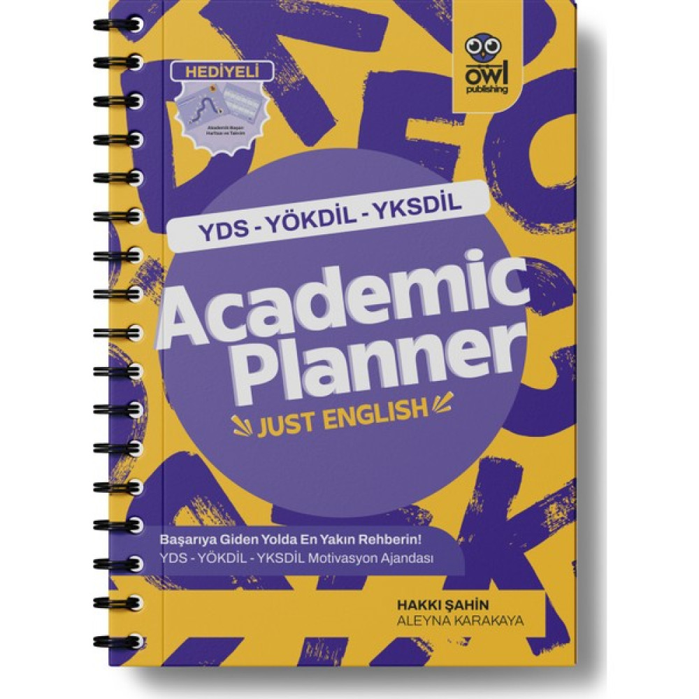 Hakkı Hoca'dan Academic Planner Just English | Yds - Yökdil - Yksdil Motivasyon Ajandası YDS Fiyatı