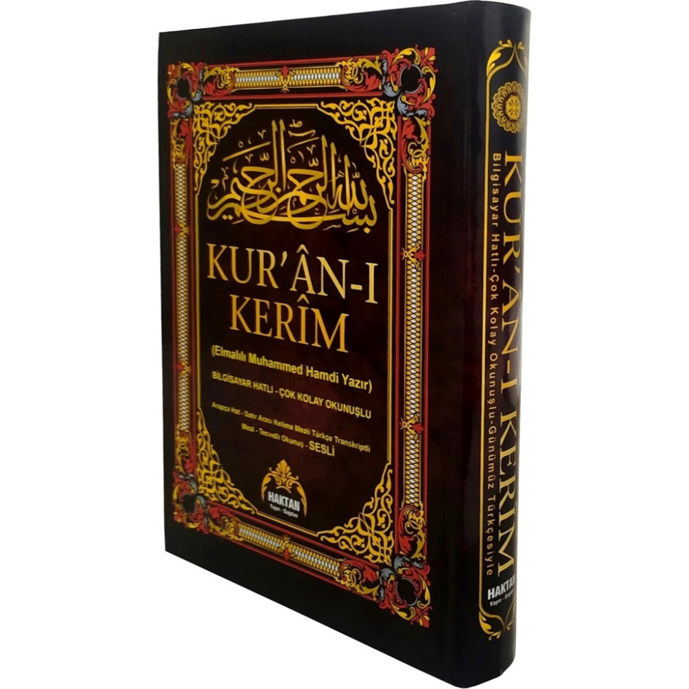 Haktan Yayınları Haktan Türkçe Okunuşlu Satır Altı Kelime Mealli Rahle Boy Kuran-ı Kerim 2011 Elmalılı Muhammed Hamdi Yazır Din Kitapları Fiyatı