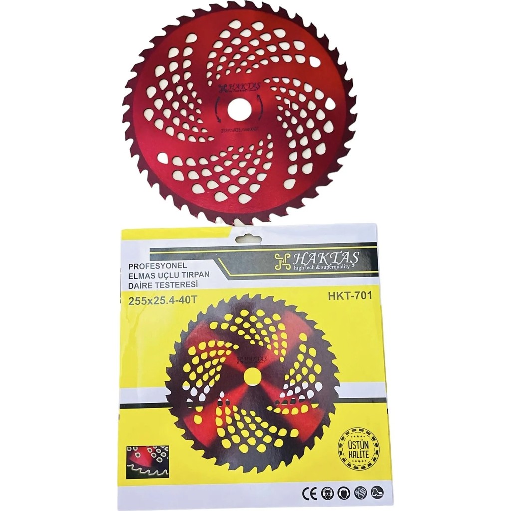 Haktaş Profesyonel Elmas Uçlu Tırpan Daire Testeresi 255X25.4-40T Kod : HKT-701 Diğer Fiyatı