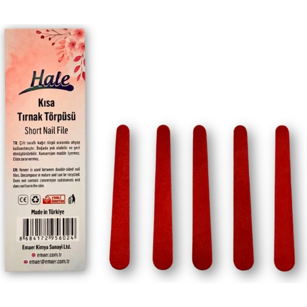Hale Kısa Tırnak Törpüsü 5'li Kağıt Törpü 100/150 Orta Oval Kesim - Kırmızı Oto Boyaları Fiyatı