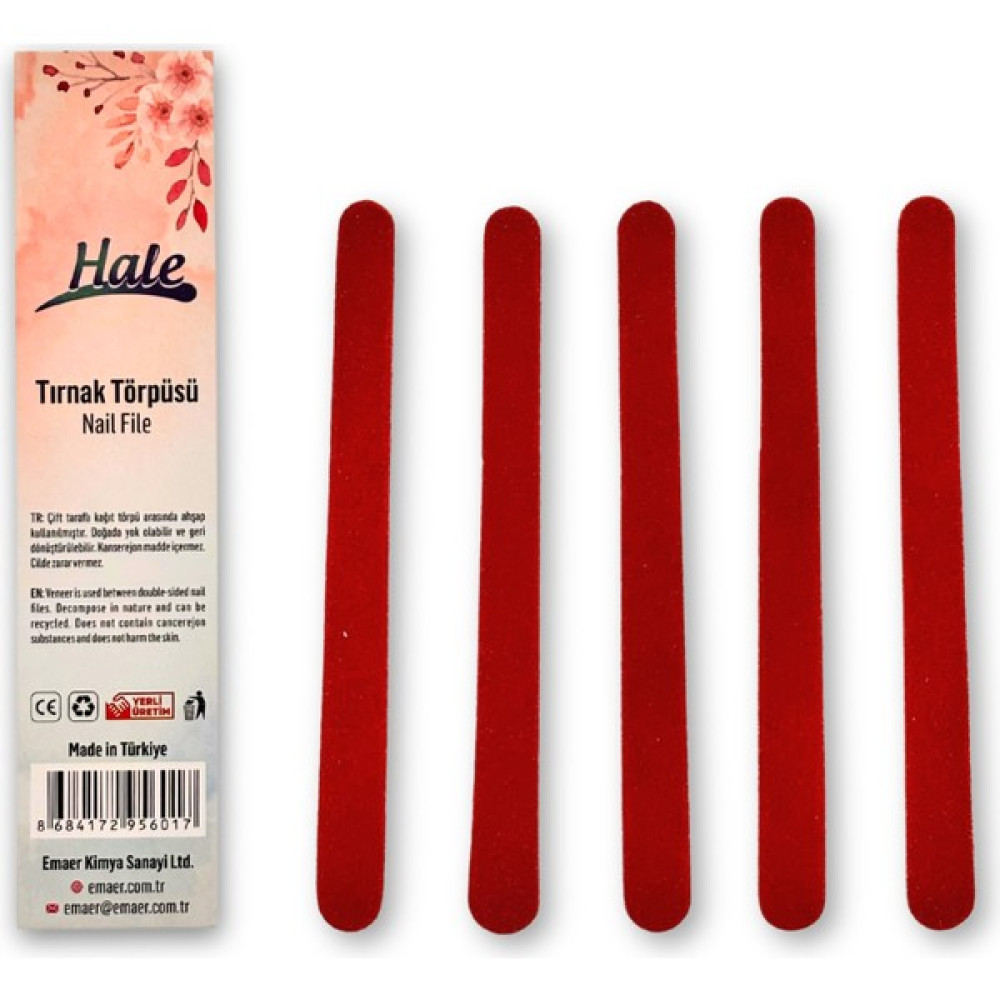 Hale Tırnak Törpüsü 5'li Kağıt Törpü 100/150 Orta Oval Kesim - Kırmızı Oto Boyaları Fiyatı