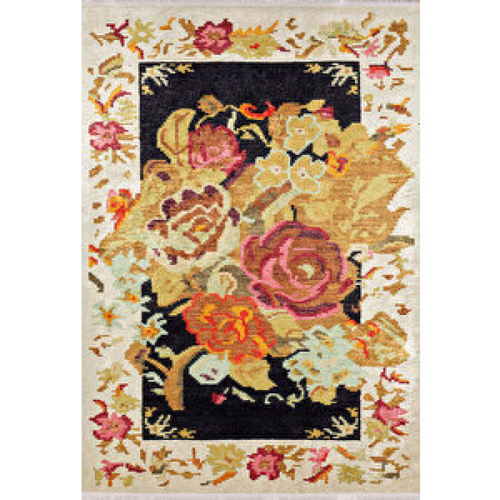Halı Atölyesi Klasik Bej Çiçekli Salon ve oturma Odası Yolluk ve yatak Odası Dijital Baskılı Makinede Yıkanabilir Kaymaz Taban Saçaklı Halı Hk095 80x300 cm Salon & Oturma Odası Tekstili Fiyatı