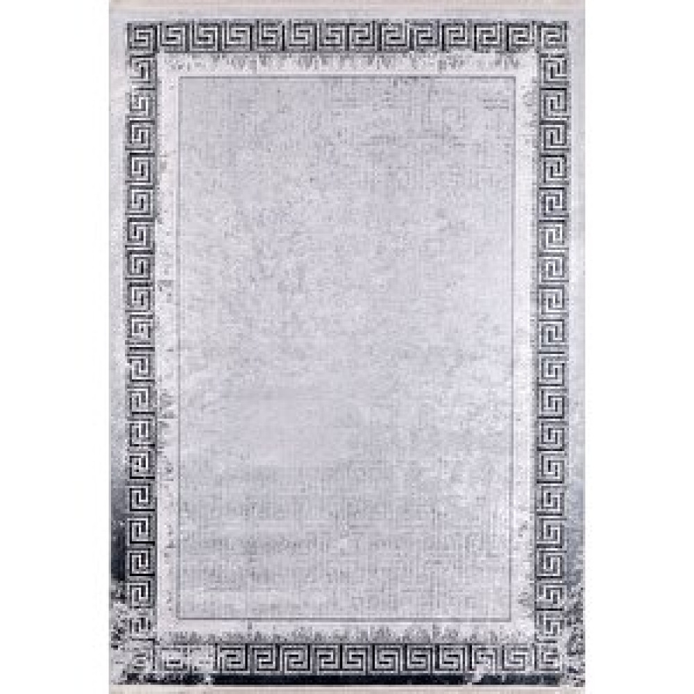 Halı Atölyesi Modern Gri Çerçeveli Dijital Baskı Hipoalerjenik Kaymaz Taban Halı Yolluk Ha118 100x300 cm Salon & Oturma Odası Tekstili Fiyatı