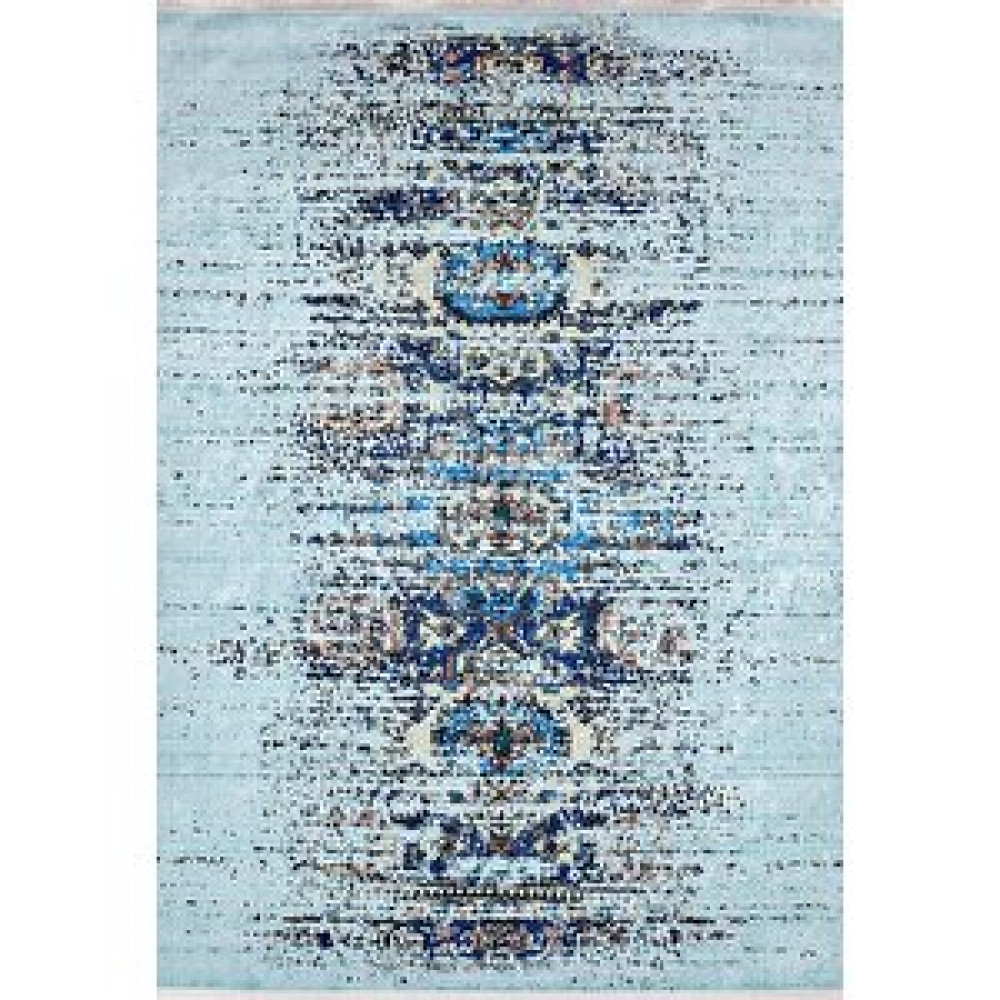 Halı Atölyesi Modern Mavi Dijital Baskı Hipoalerjenik Kaymaz Taban Halı Yolluk Ha170 80x300 cm Salon & Oturma Odası Tekstili Fiyatı