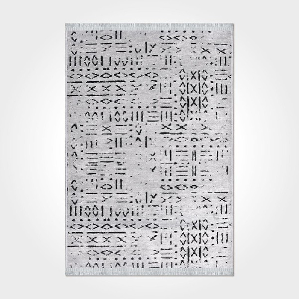 Halı Satıcısı Modern Şönil Kilim Gri - 80 x 150 cm - Renkli Salon Halısı Fiyatı