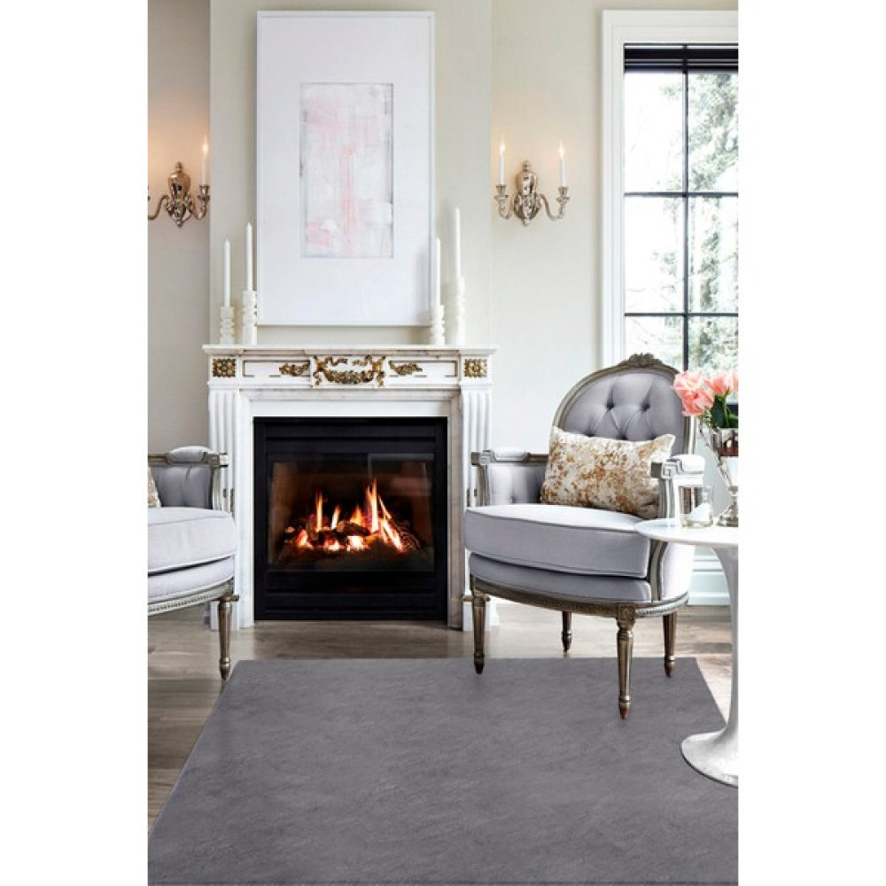 Halı Sepeti Rabbit Antrasit En Trend Post Halı Peluş Halı Yıkanabilir Kaymaz Taban Çocuk Odası Yatak Odası - 120 x 180 cm Salon Halısı Fiyatı