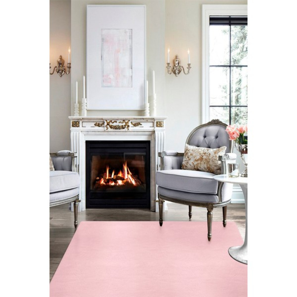 Halı Sepeti Rabbit Pudra En Trend Post Halı Peluş Halı Yıkanabilir Kaymaz Taban Çocuk Odası Yatak Odası - 120 x 180 cm Salon Halısı Fiyatı