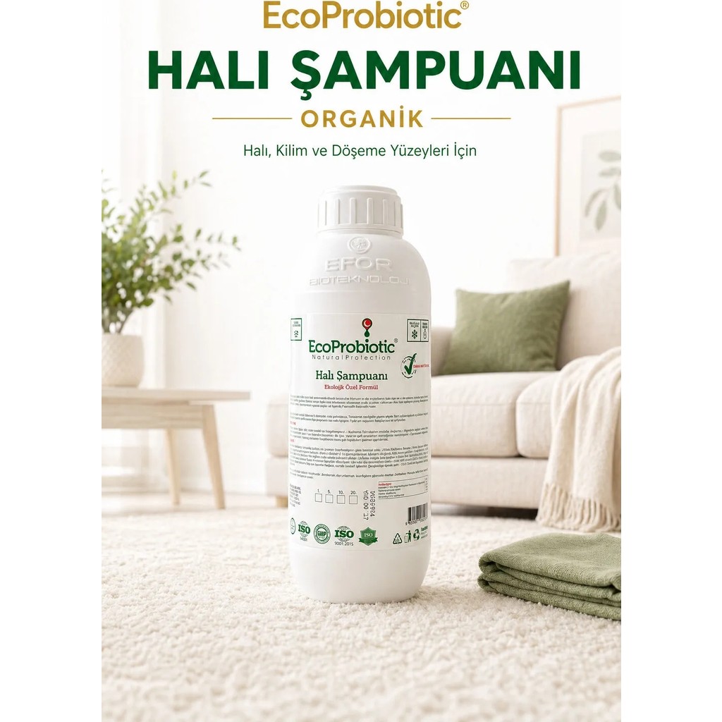 Halı Temizleme Şampuanı 1 L (Organik) – EcoProbiotic | Leke & Kir Karşıtı Diğer Fiyatı