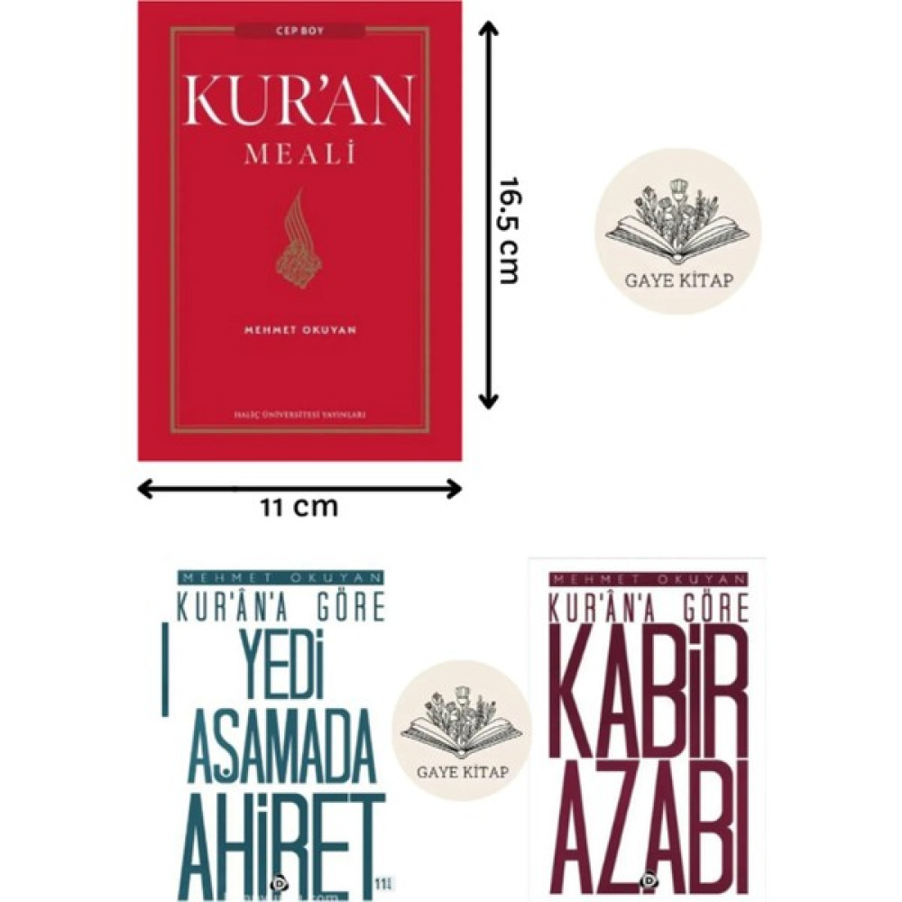Haliç Üniversitesi Yayınları Kur'an Meali (Cep Boy) - Kur'an'a Göre Kabir Azabı - Kur'an'a Göre Yedi Aşamada Ahiret 3 Kitap Set Ders Sınav Kitapları Fiyatı