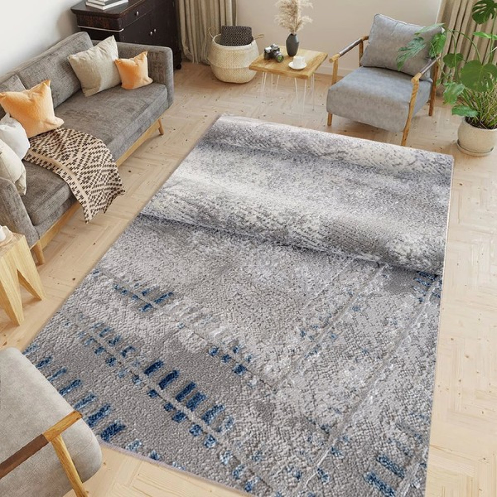 Halıca Bodrum BR56B Ince Modern Halı - 160 x 230 cm - Renkli Salon Halısı Fiyatı