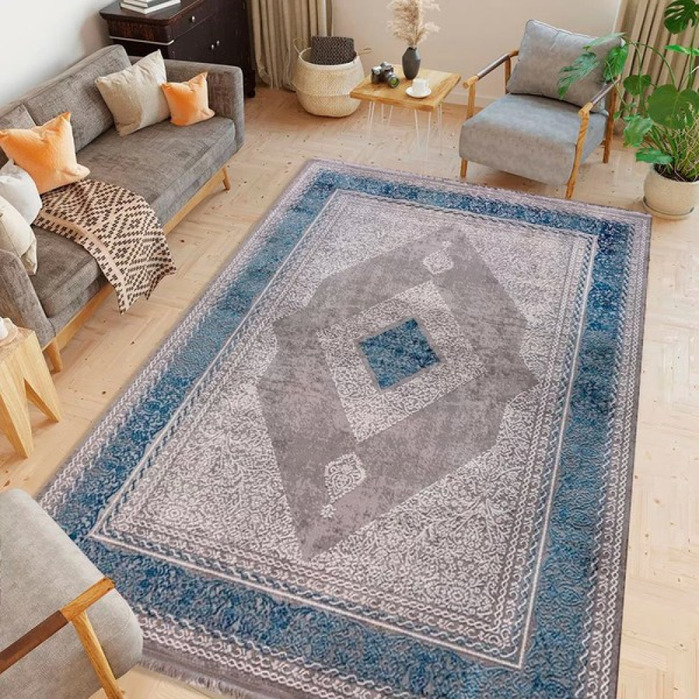 Halıca Bodrum BR90A Ince Modern Halı - 80 x 150 cm - Renkli Salon Halısı Fiyatı