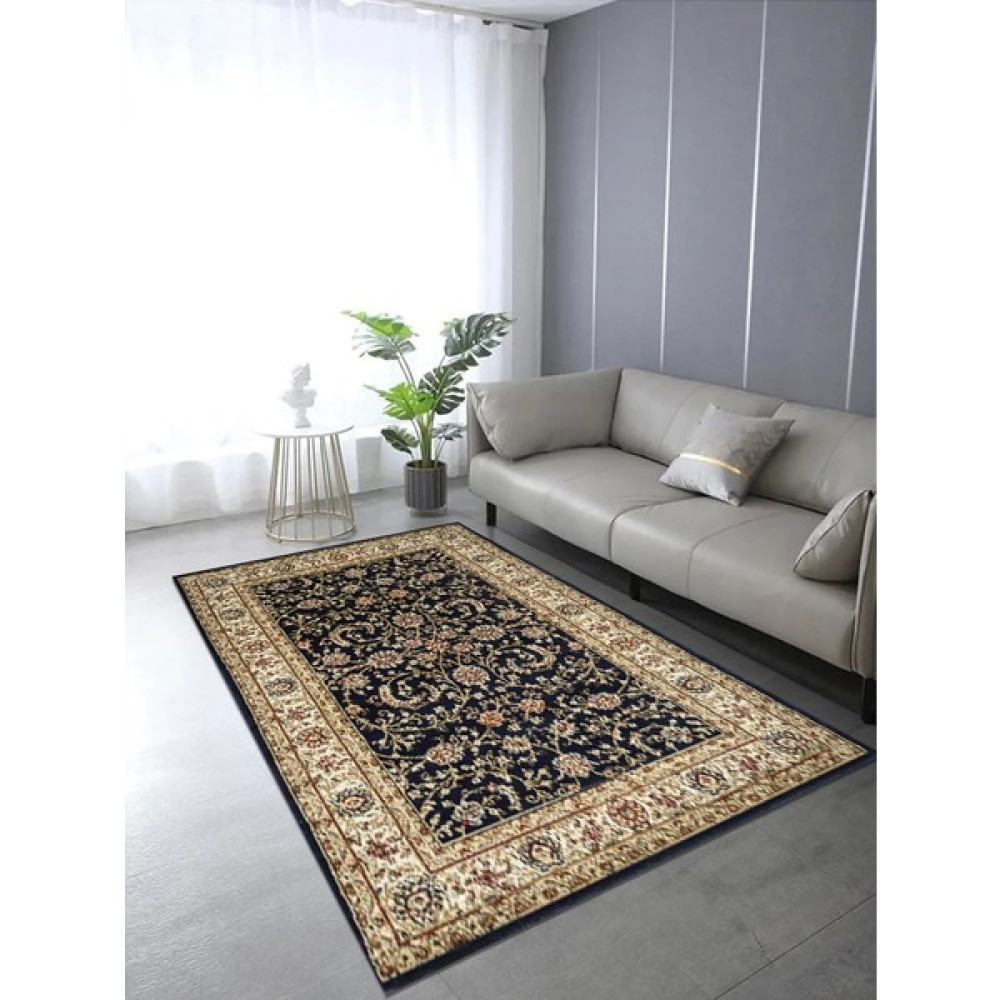Halıca Kashmir 61228 Klasik Desenli Lacivert Salon Halısı - 120 x 180 cm Salon Halısı Fiyatı