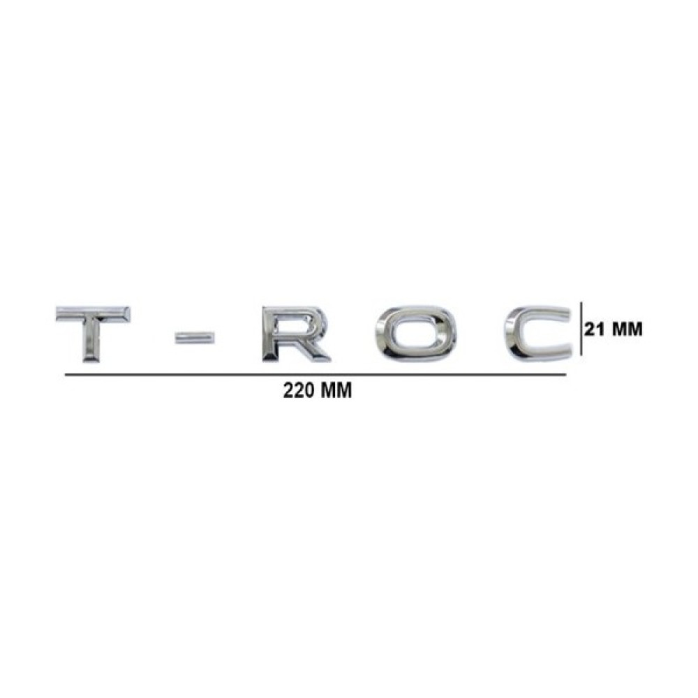 Halidi Volkswagen T-Roc Yazı Gri 220 mm - 8422 - Krom Oto Boyaları Fiyatı