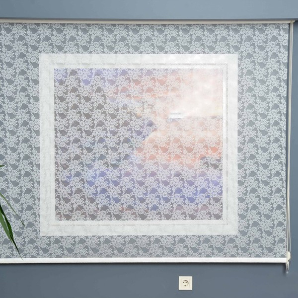 Halim Perdesan Çift Mekanizmalı Desenli Tül Stor Perde - 80 x 200 cm - Renkli Stor Perde Fiyatı