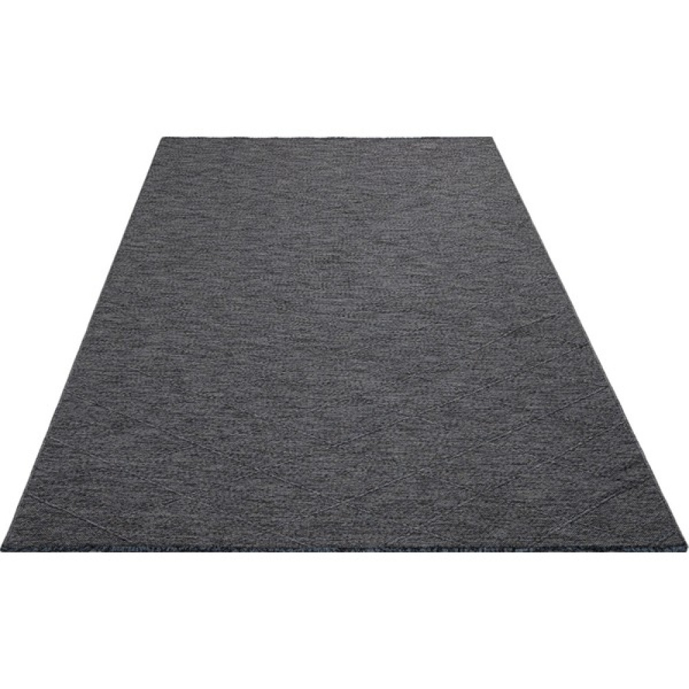Halınet Dusk Antrasit Geometrik Pamuk Kilim - 75 x 75 cm Salon Halısı Fiyatı