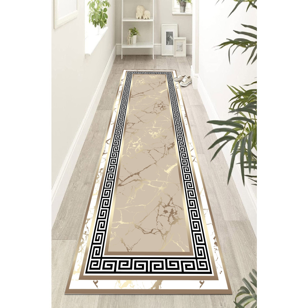Halise Home Kaymaz Taban Yıkanabilir Dijital Baskı Yolluk Mutfak Halısı 100 x 450 Beden Yolluk Fiyatı