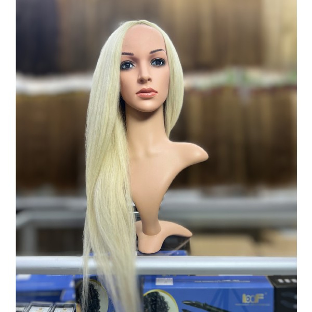 Halitcan 100% Gerçek İnsan Saçı Tül Peruk - Platin Renk, 65CM - Platin Sarı Oto Boyaları Fiyatı
