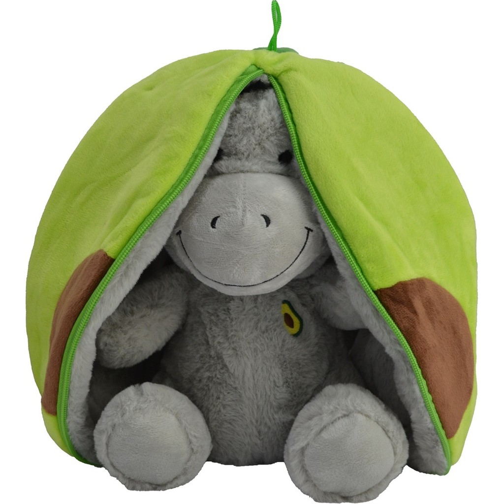 Halley Oyuncak Peluş Avokado Eşek 30 cm 62385 - Gri - Yeşil Anne Bebek Oyuncak Fiyatı