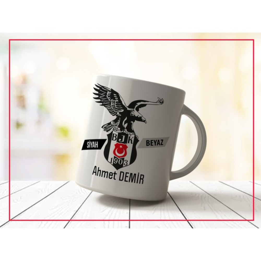 Halmak Kişiye Özel Beşiktaş Kupa Bardak Fincan / Bardak / Kahve Takımı Fiyatı
