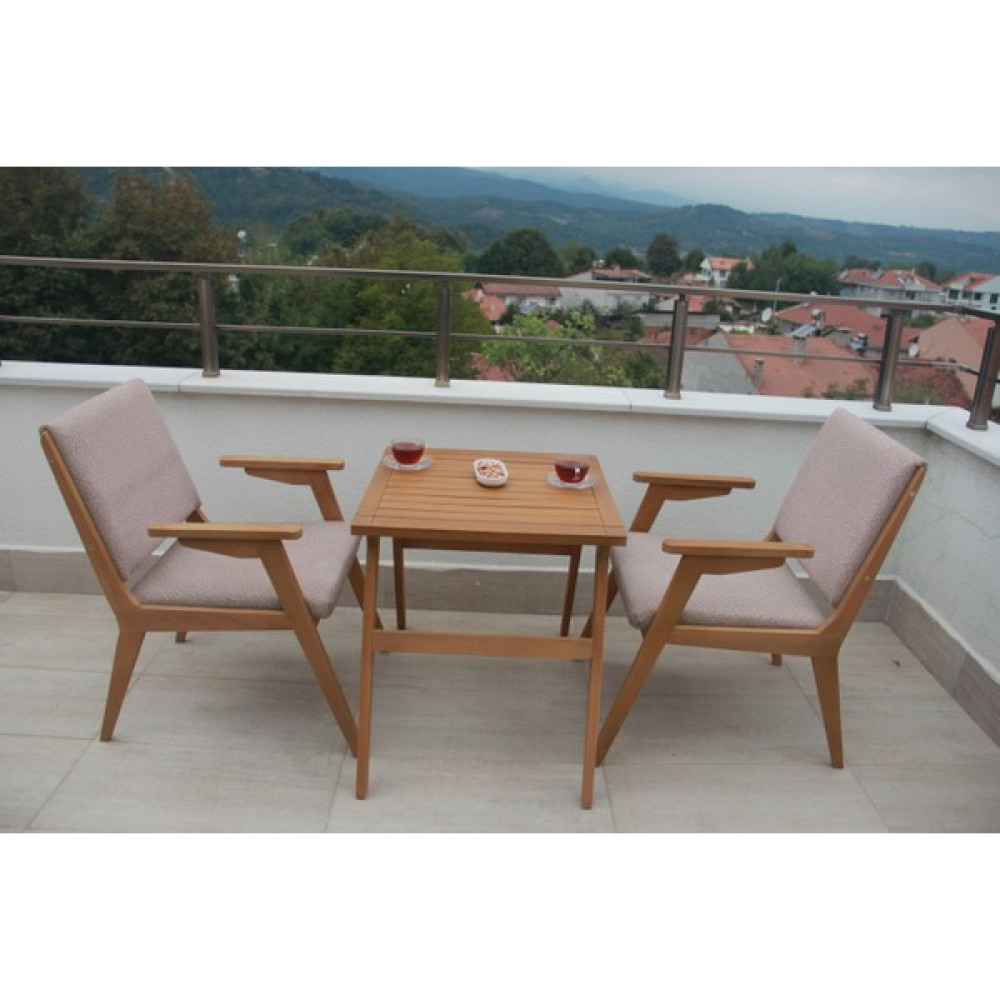 Halper Sandalye Balkon Takımı - Ceviz - 62*65 Bahçe Masası Fiyatı
