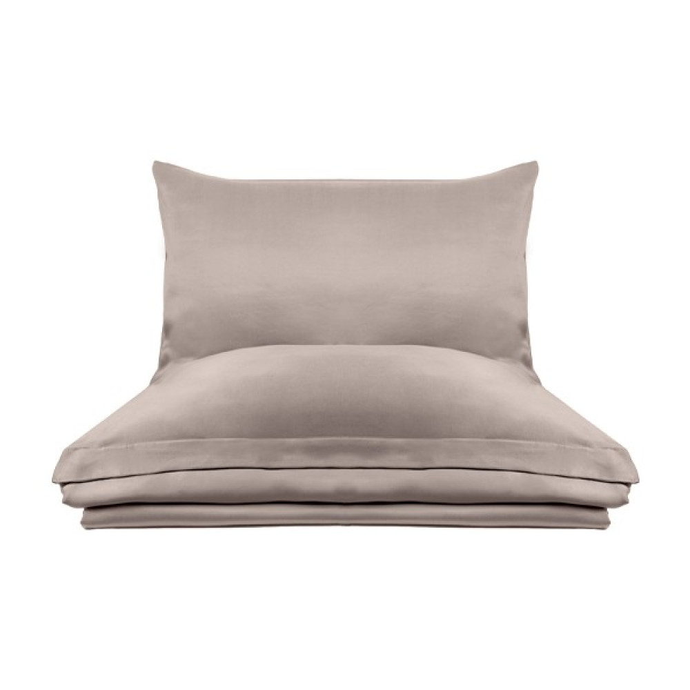 Halsa Kall Kum Beji Vegan İpek Çift Kişilik Nevresim Takımı - 200 x 220 cm - Taş Nevresim Takımı Fiyatı
