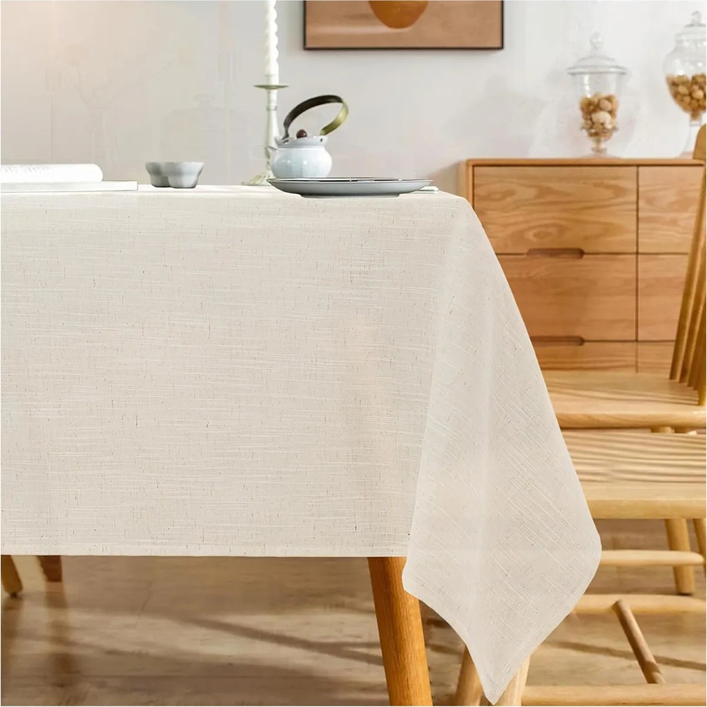 Ham Yıkanmış Keten Buldan Düz Masa Örtüsü Piknik Örtüsü - Krem - 160 x 300 cm SSD / Solid State Drive Fiyatı