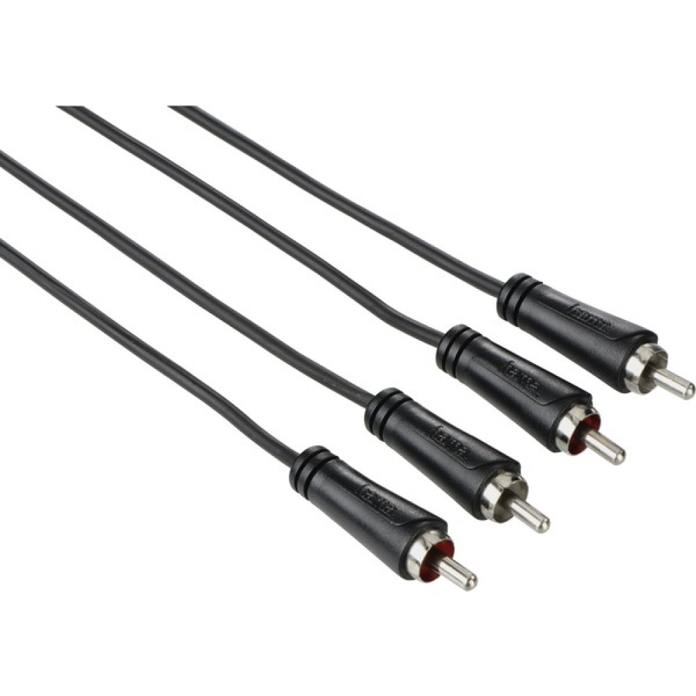 Hama 2RCA - 2RCA Siyah 1.5m HM.122272 Ses Kablosu Fiyatı