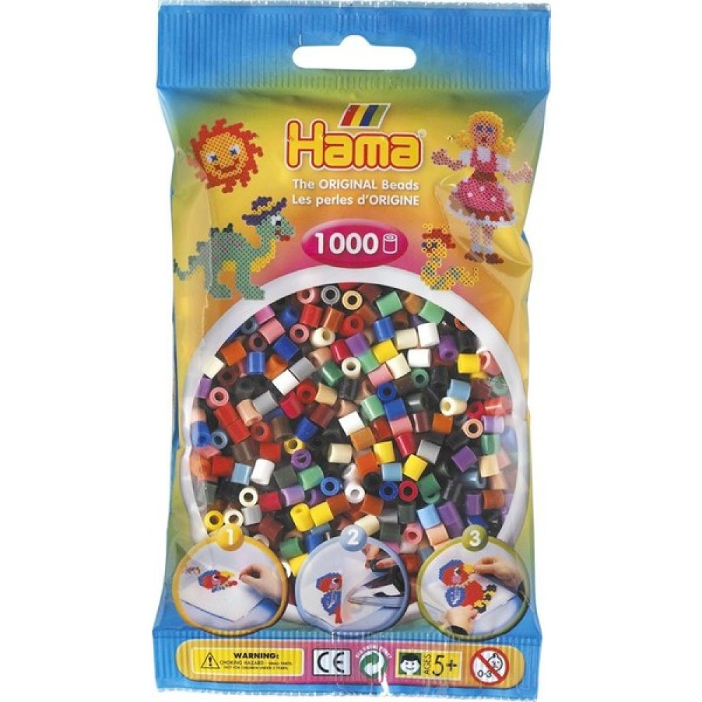 Hama Beads 1.000'lik Hama Midi Boncuk - 22 Renk Yardımcı Malzeme Fiyatı