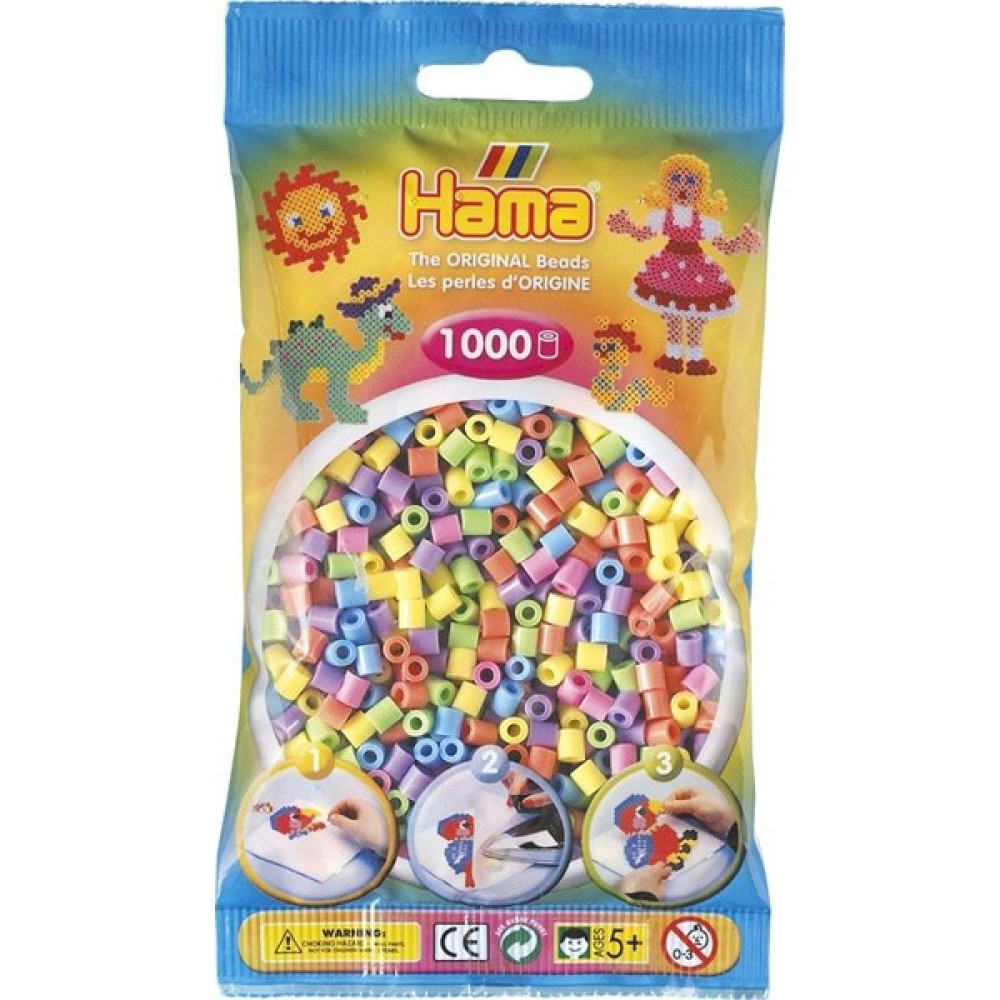 Hama Beads 1.000'lik Hama Midi Boncuk - Pastel Renkler Yardımcı Malzeme Fiyatı