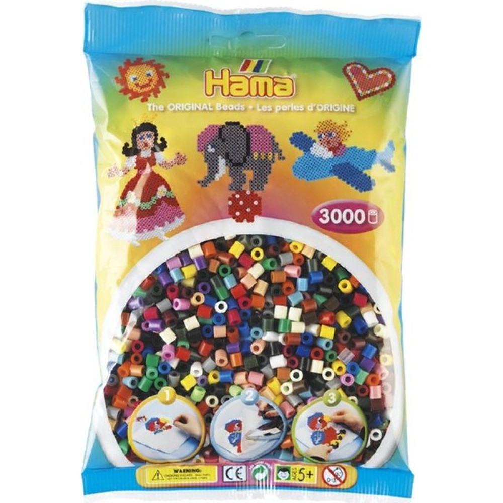 Hama Beads 3.000'lik Hama Midi Boncuk - 22 Renk Yardımcı Malzeme Fiyatı