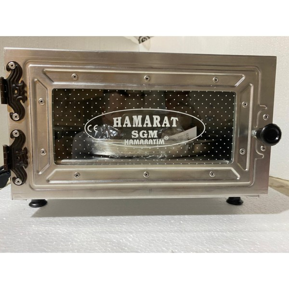 Hamarat Çift Rezistans Fırın (Pizza , Bazlama , Lahmacun , Kebap , Balık , Izgara Fırını) - Gri Mini / Midi Fırınlar Fiyatı