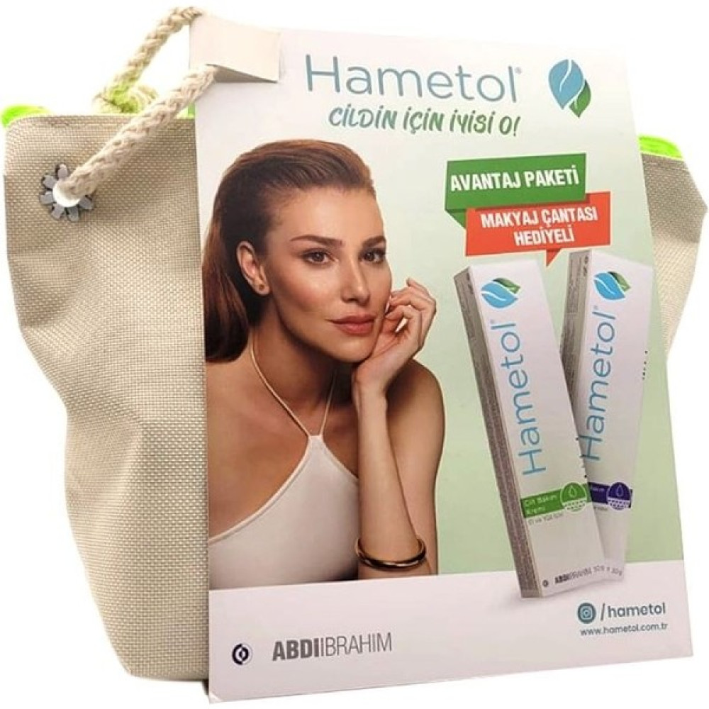 Hametol Cilt Bakım Kremi 30 gr + Onarıcı Bakım Kremi 30 gr + Makyaj Çantası Hediyeli Cilt ve Yüz Bakımı Fiyatı