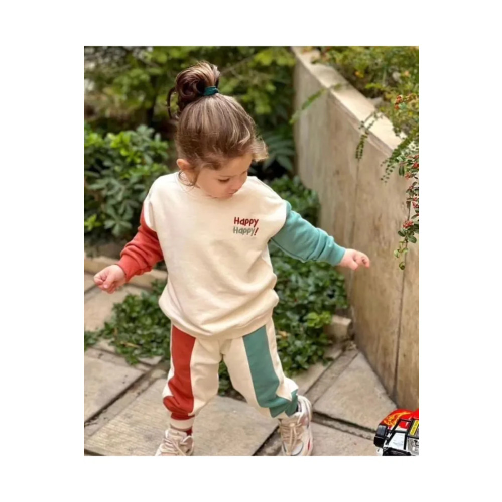 Hamham kids Happy Çocuk Giyim Takım Yeni Ürün Görselin Aynısıdır 3-4 Yaş Beden Kadın Giyim Fiyatı