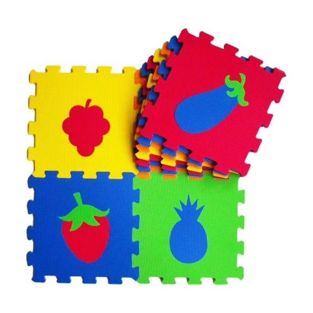 Hamidiye Ambalaj Eva Puzzle Oyun Karosu 33X33CM 10MM Meyve ve Sebzeler - Renkli - 33 x 33 cm Oyuncak Fiyatı