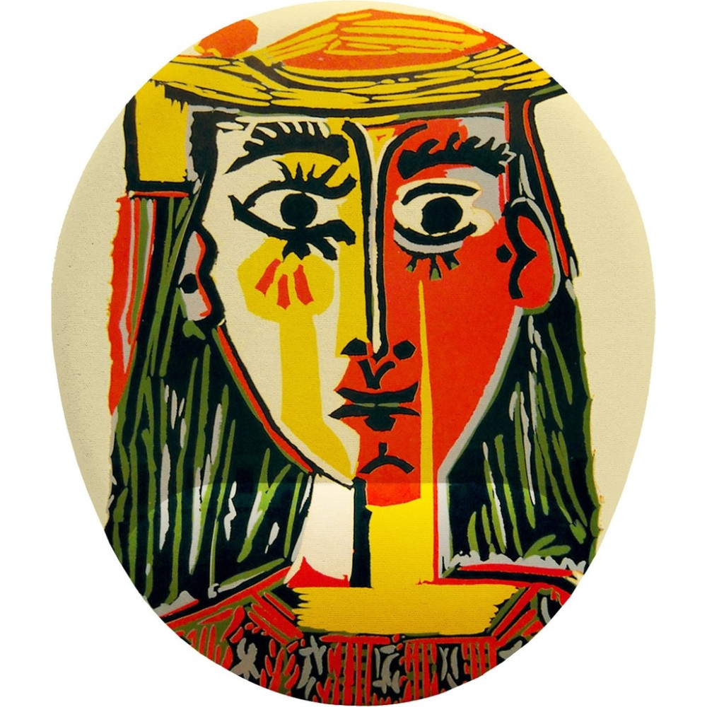 Hamiki Picasso Şapkalı Kız Bilek Destekli Mouse Pad Ergonomik Kaymaz Taban Mousepad Fare Altlığı Mouse Pad Fiyatı