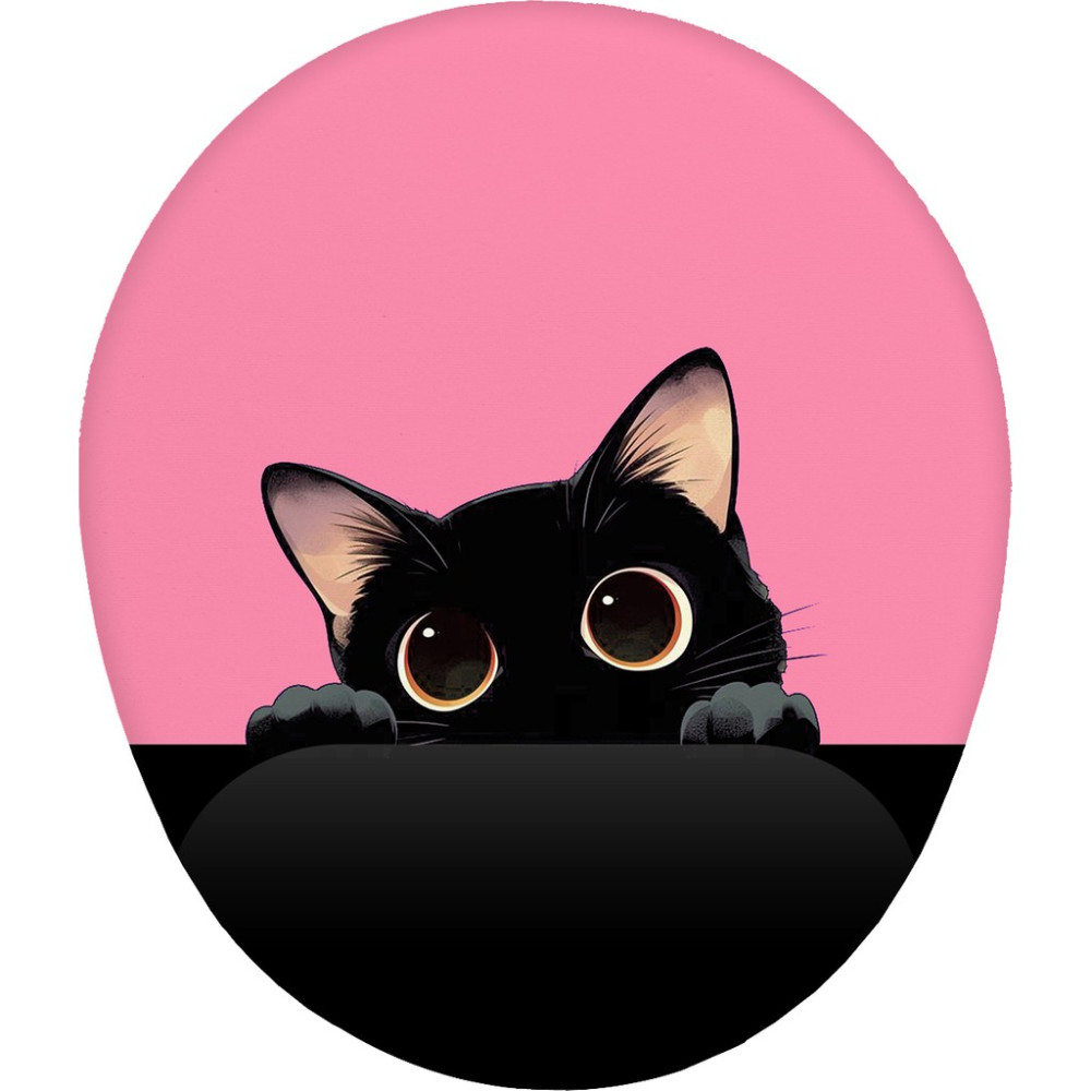 Hamiki Renkli Kedi Tasarım Bilek Destekli Mouse Pad Ergonomik Kaymaz Taban Mousepad Fare Altlığı Pembe Mouse Pad Fiyatı
